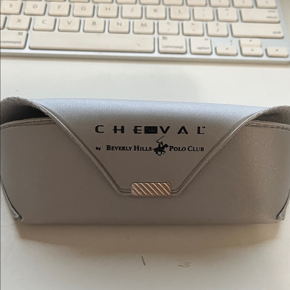 Beverly Hills Polo Club Silver Glasses Case